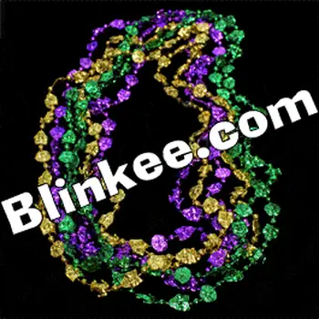 Mini Masks Mardi Gras Beads Pack of 12