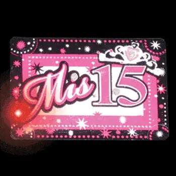 Mis 15 Flashing Body Light Lapel Pins