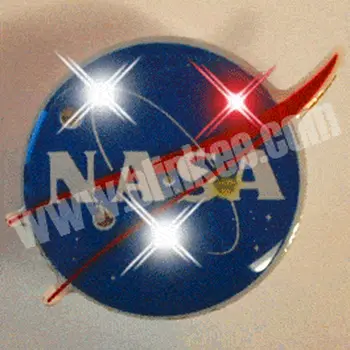 NASA Logo Flashing Body Light Lapel Pins