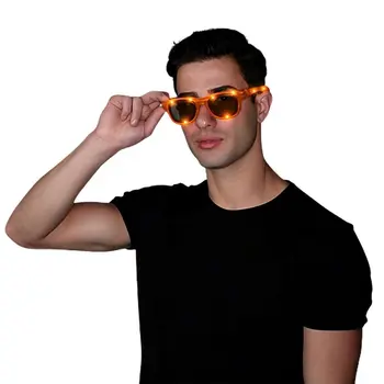 Orange LED Nerd Glasses