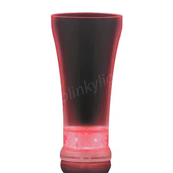 Pilsner Glass Red White Blue