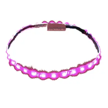 Pink LED Flexible Light Strip White Background