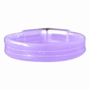 Wide Glow Stick 8 Inch Bracelet Purple Pack of 25