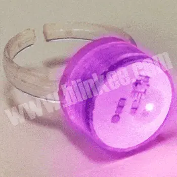 Purple Ring Flashing Body Light Lapel Pins