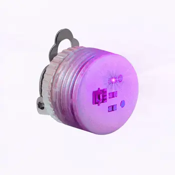 Purple Purple Clip Flashing Body Light Lapel Pins Pack of 25
