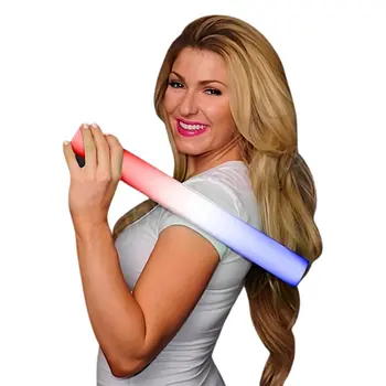 Foam Cheer Stick with Red White Blue LEDs