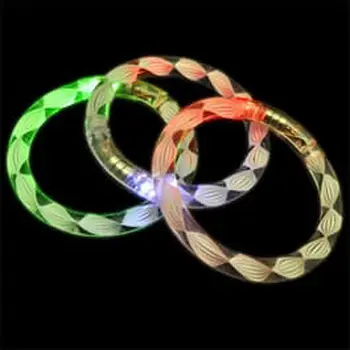 Rainbow Spiral Bangle Flashing Bracelet