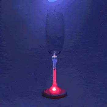 Real Glass LED Champagne Drinking Glasses