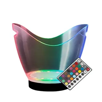 Rechargeable Remote LED Jumbo Ice Bucket