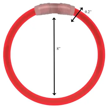Glow Bracelet Red Tube of 100