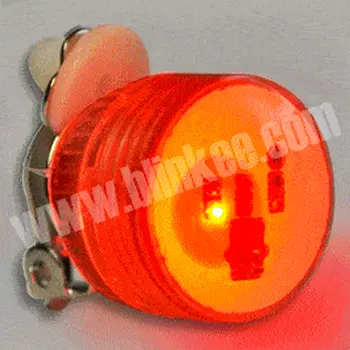 Red Yellow Flashing Body Light Lapel Pins