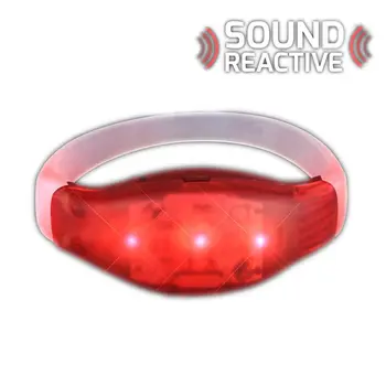 Sound Activated Red LED Bracelet