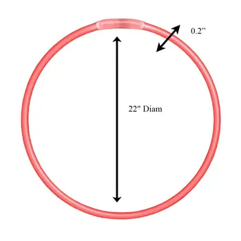 Glow Necklace Red Tube of 25