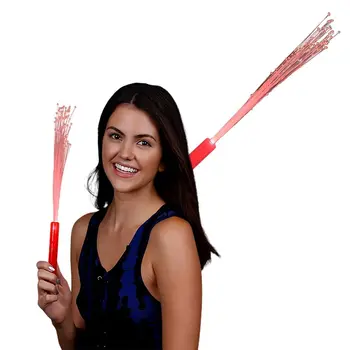 Red Fiber Optic Wand with Red LEDs