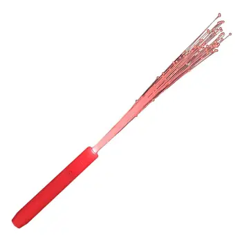 Red Fiber Optic Wand with Red LEDs