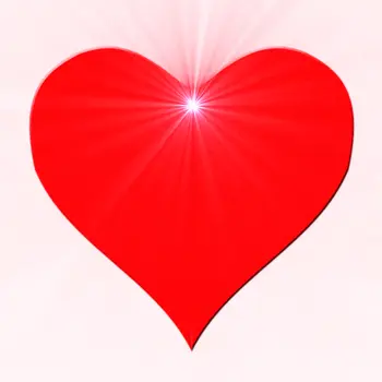 Red Heart Flashing Battery Operated Body Light Lapel Pins