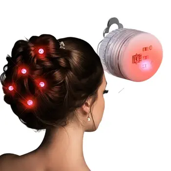 Red Red Clip On Earring Clasp Flashing Body Light Lapel Pins Pack of 25