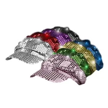 Sequin LED Newsboy Cap Assorted