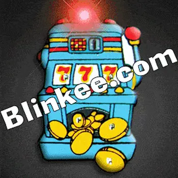 Slot Machine Flashing Body Light Lapel Pins