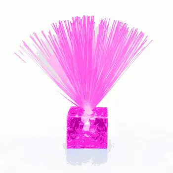 Fiber Optic Centerpiece with Small Clear Color Changing Base