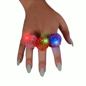 Soft Heart Novelty Flashing Rings