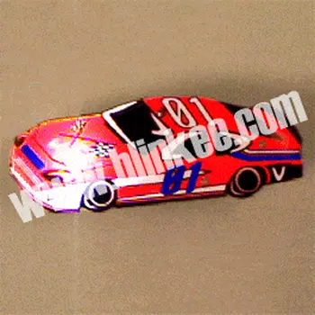 Stock Car Flashing Body Light Lapel Pins