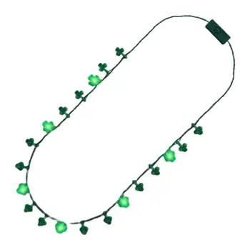 Shamrock String Lights Necklace for St. Paddy's Day