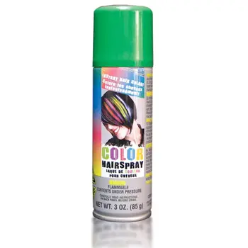 Temporary Colored Hair Spray Green