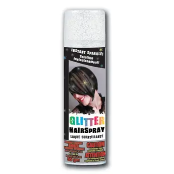 Temporary Colored Hair Spray Silver Glitter