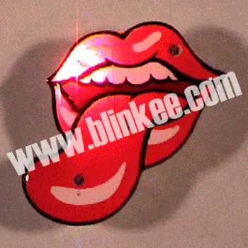 Tongue Flashing Body Light Lapel Pins