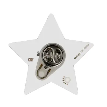 Turbo Star Flashing Body Light Lapel Pins