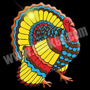 Turkey Flashing Body Light Lapel Pins