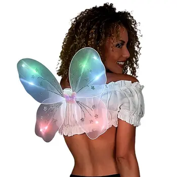 Light Up White Fairy Butterfly Wings