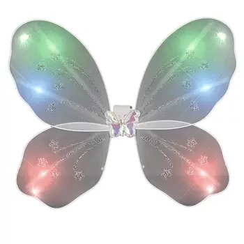 Light Up White Fairy Butterfly Wings