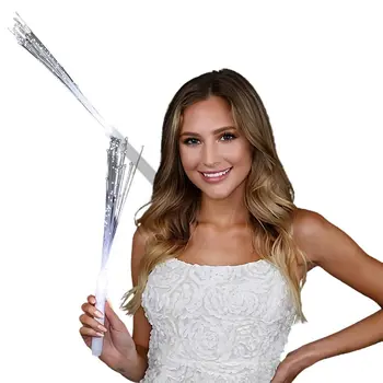 White Fiber Optic Wand with White LEDs