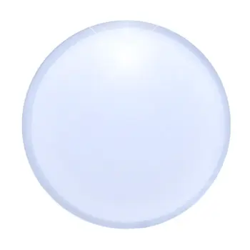 Light Up Round Badge Pin White