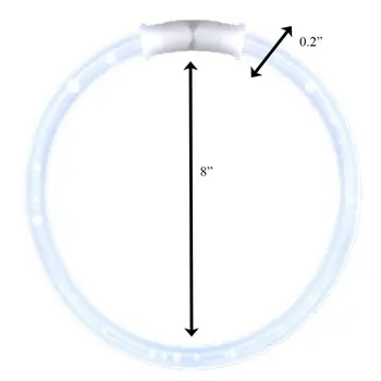 Glow Bracelet White Tube of 100