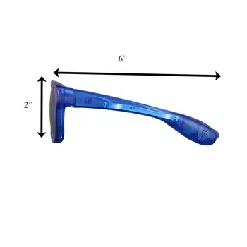 Blue LED Nerd Glasses