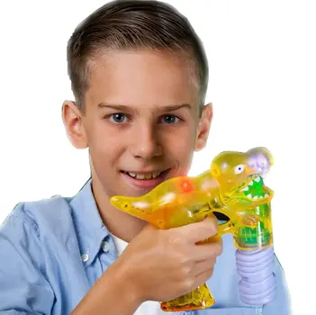 T Rex Dinosaur Lighted Bubble Gun