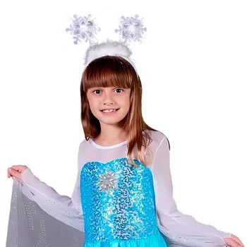 Flashing Snowflake Head Boppers Light Up Headband