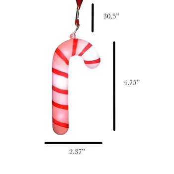 Flashing Candy Cane Necklace