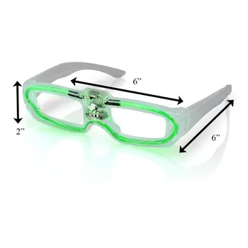 Sound Activated Glasses Green