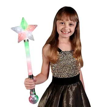 Jumbo Size Light Up Star Crystal Wand