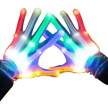 LED Skeleton Gloves Multicolor
