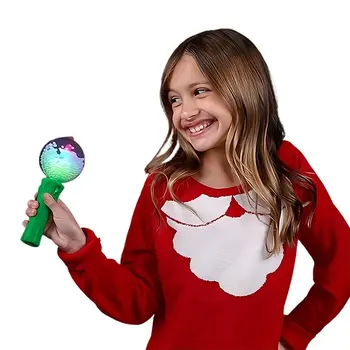 LED Spinning Snowman Light Up Musical Wand