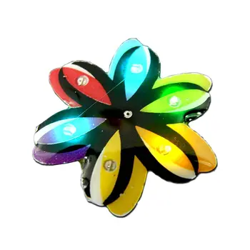 Flower Flashing Body Light Lapel Pins