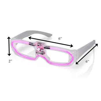 Sound Activated Glasses Pink