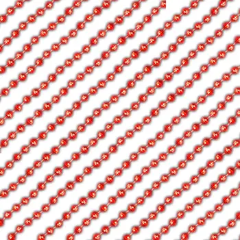 Round Disco Bead Necklace Pack of 12 Red
