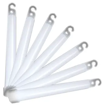 5 Minute High Intensity 6 Inch Glow Sticks Pack of 10 White