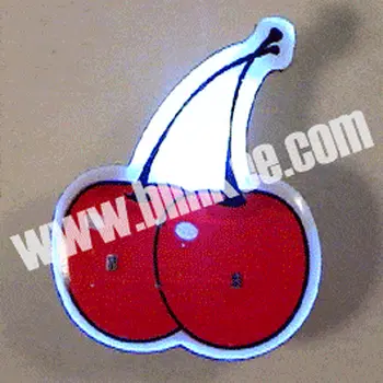 Cherries Flashing Body Light Lapel Pins